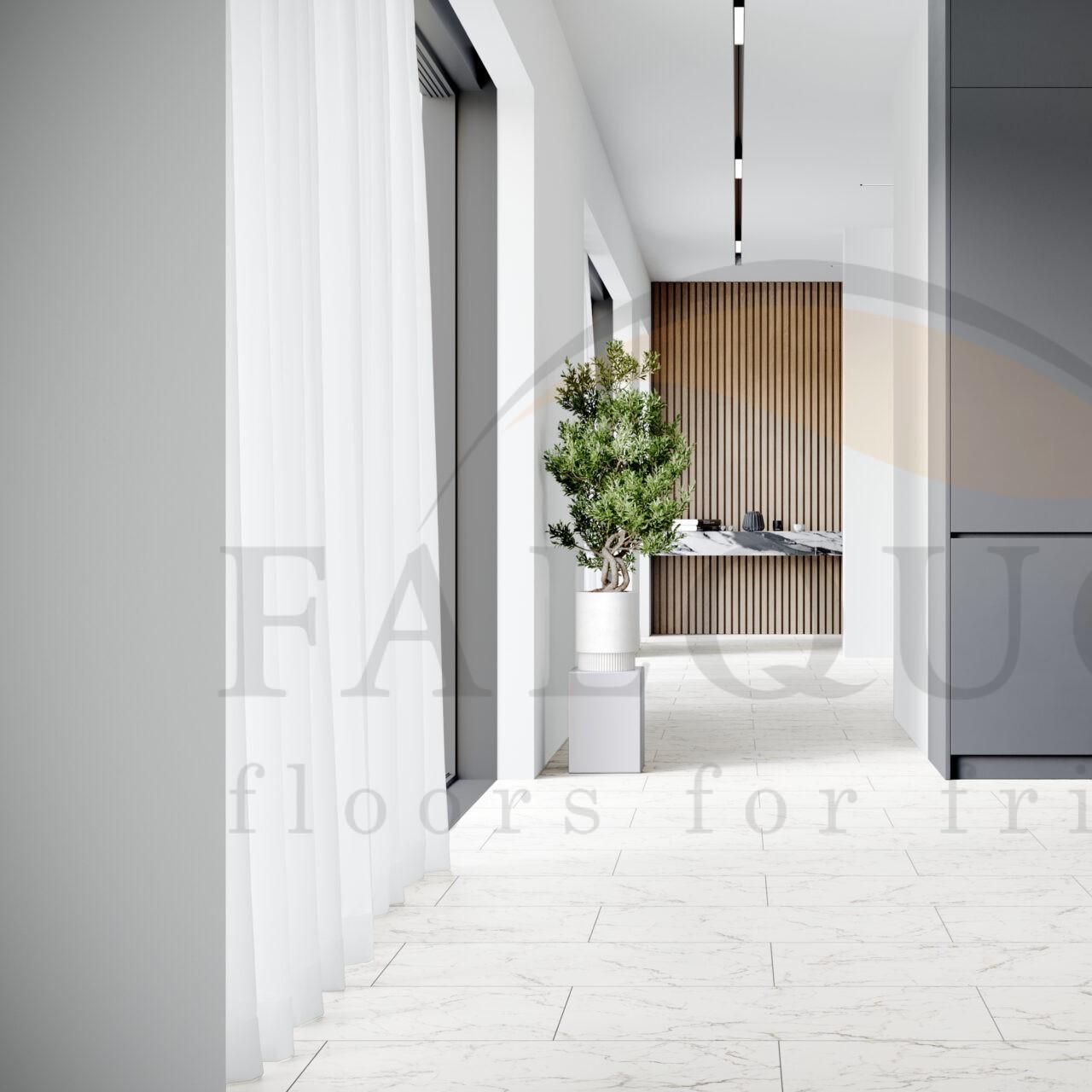 Кварцвинил The Floor Stone D2921 Carrara Marble