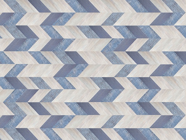 Клеевое пробковое покрытие CorkStyle Chevron Blue