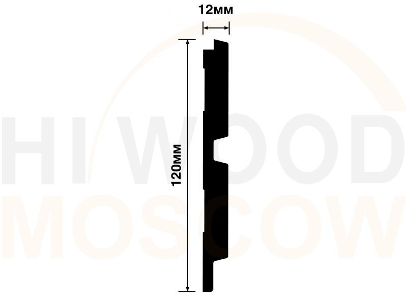 Декоративная панель HIWOOD  LV123 W50