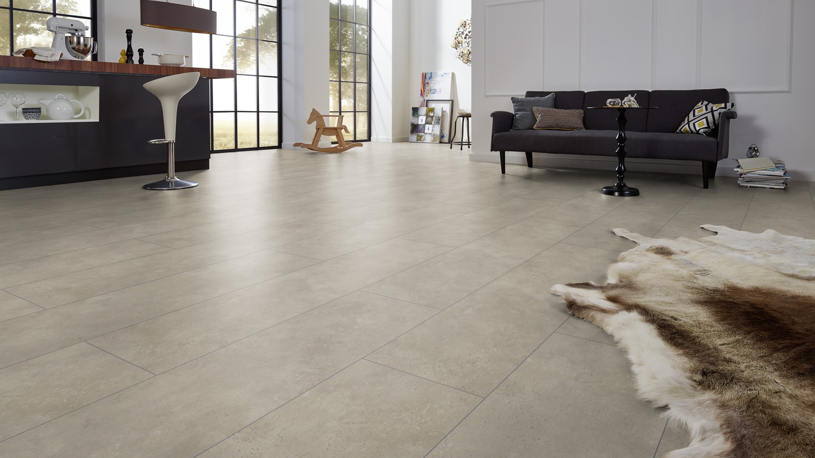 Ламинат Kronotex Mega Plus D4681 Лофт Бежевый