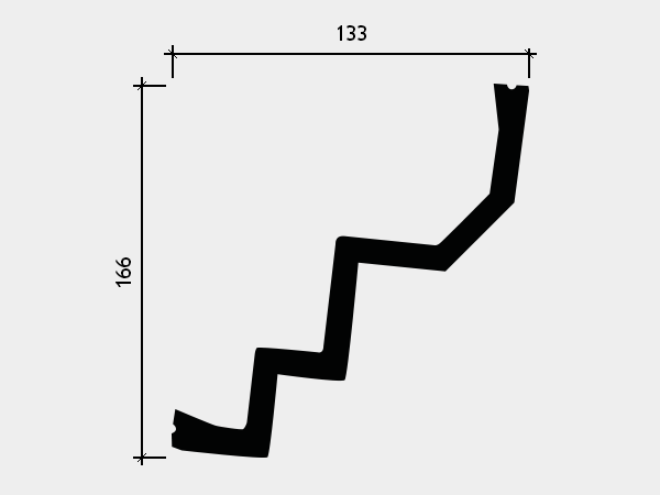 Интерьерный карниз гибкий Европласт 1.50.260