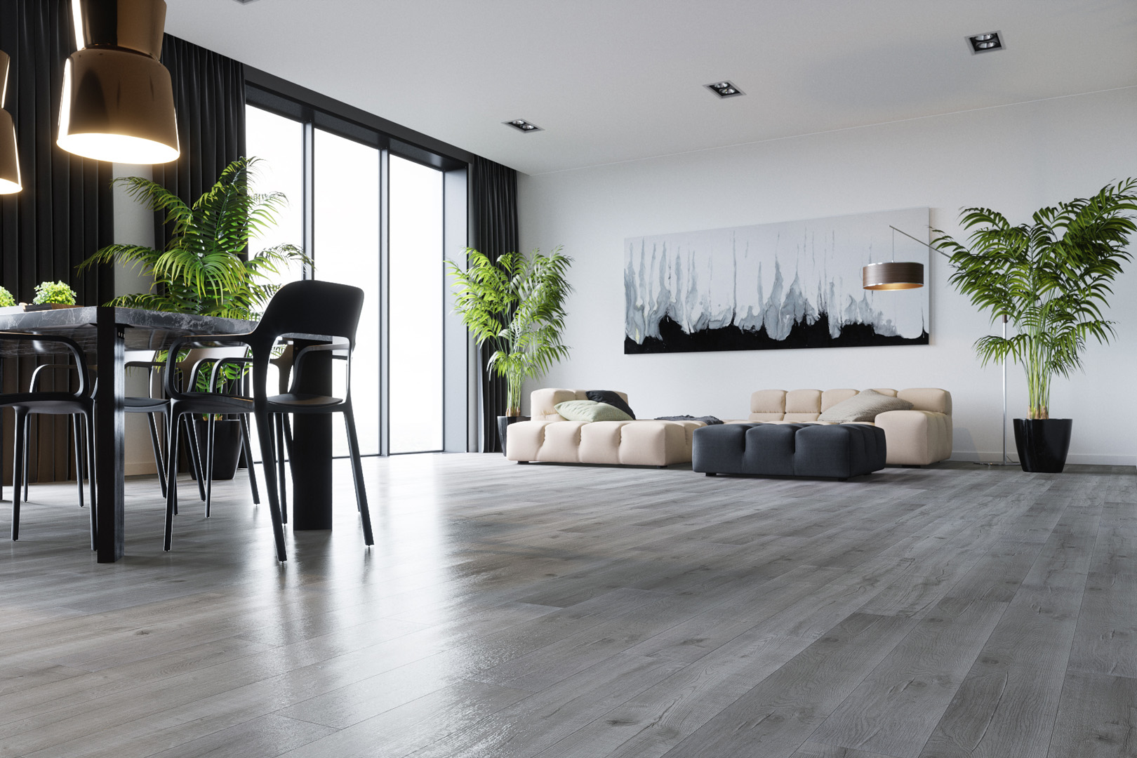 Кварцвинил Fargo Comfort 81996 Дуб Урбан градиент