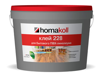 Клей для бытового ПВХ - линолеума Homakoll 228 7 кг.