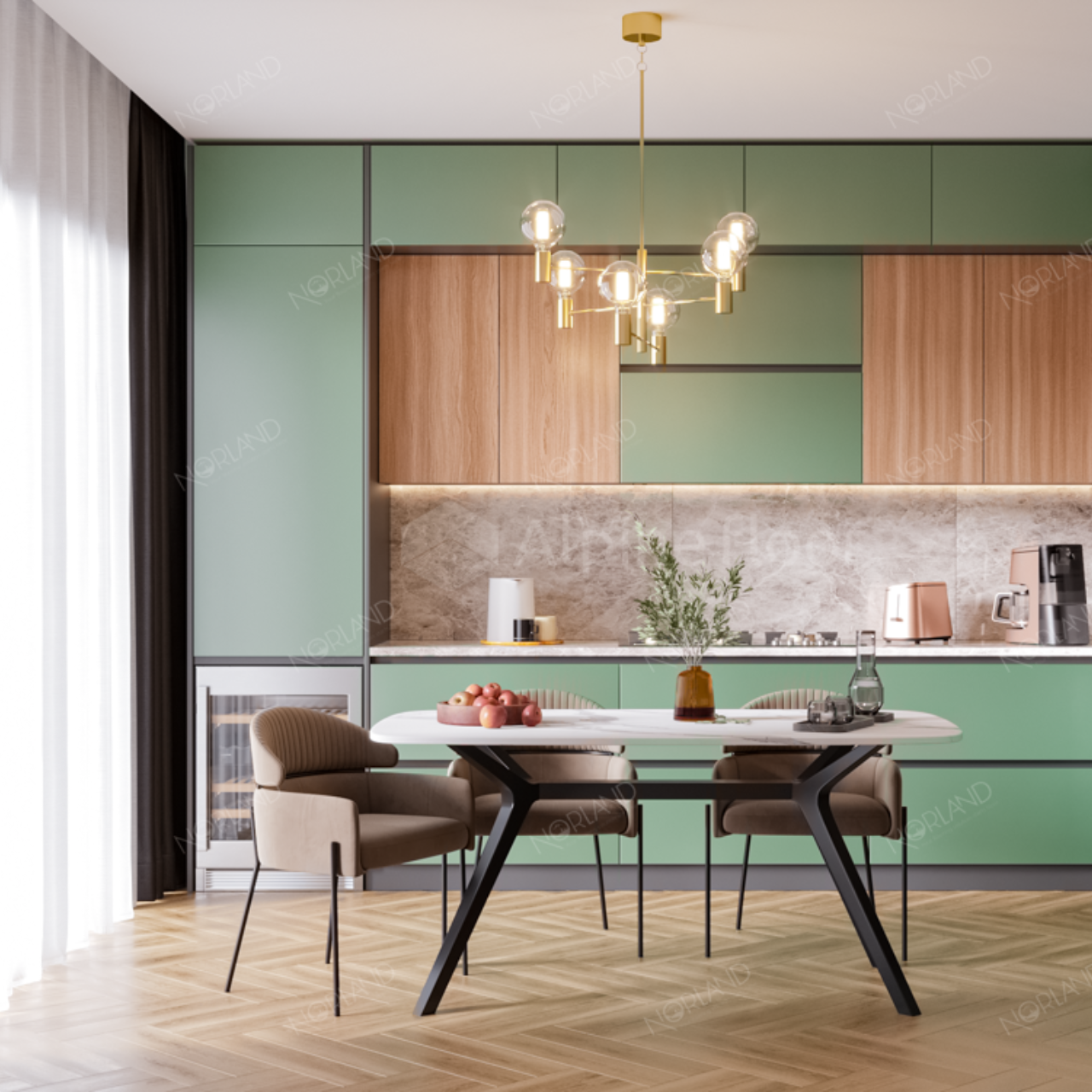 Кварцвинил Norland Северный уют LVT (Lagom Parquet LVT) 1034-10 Mot