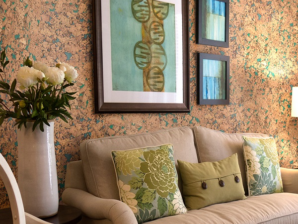 Настенное клеевое пробковое покрытие CorkStyle Wall Design Monte Green