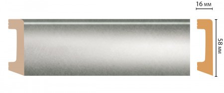 Плинтус напольный Decomaster D234-375 ДМ 58х16х2400 мм
