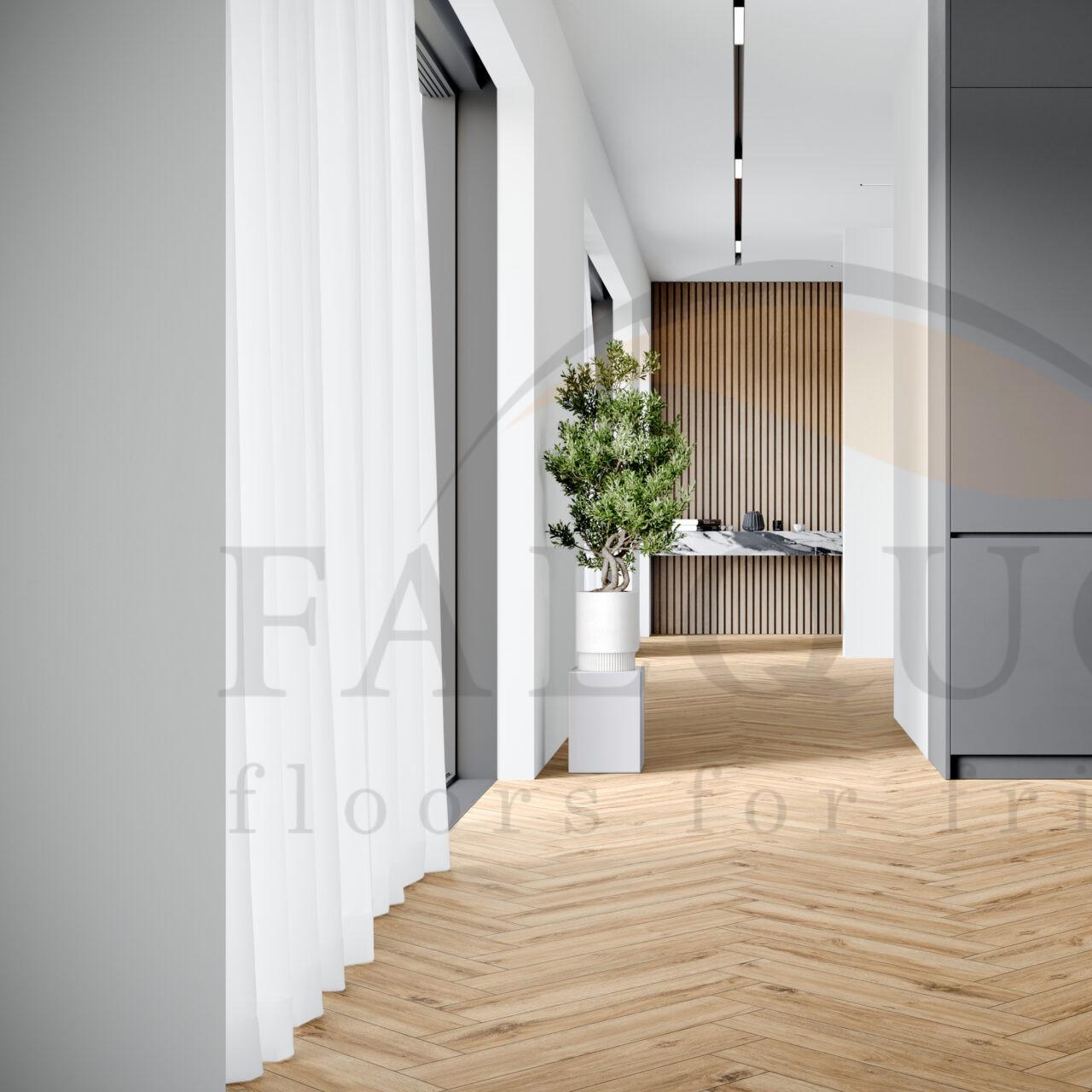 Кварцвинил The Floor Herringbone P1003 Vail Oak HB