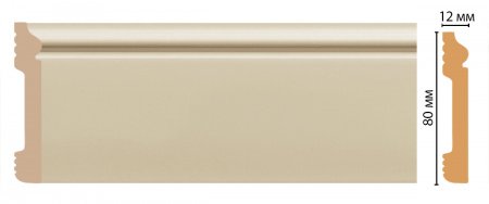 Плинтус напольный Decomaster D005-61 ДМ 79х13х2400 мм