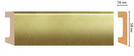 Плинтус напольный Decomaster D234-374 ДМ 58х16х2400 мм