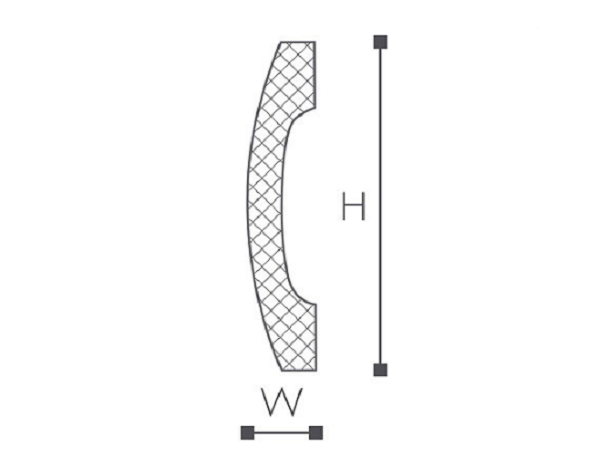 Плинтус напольный NMC Wallstyl FD3 100х20х2000 мм