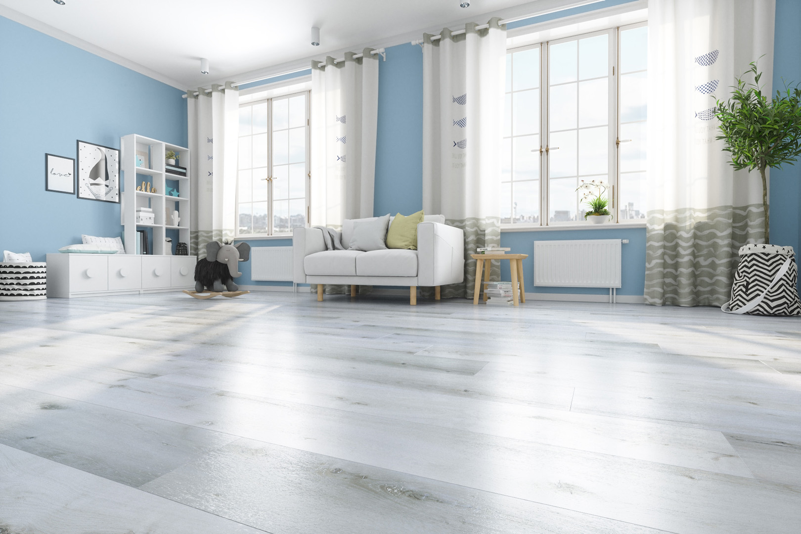 Кварцвинил Fargo Comfort XXL DL1601 Дуб Снежный градиент