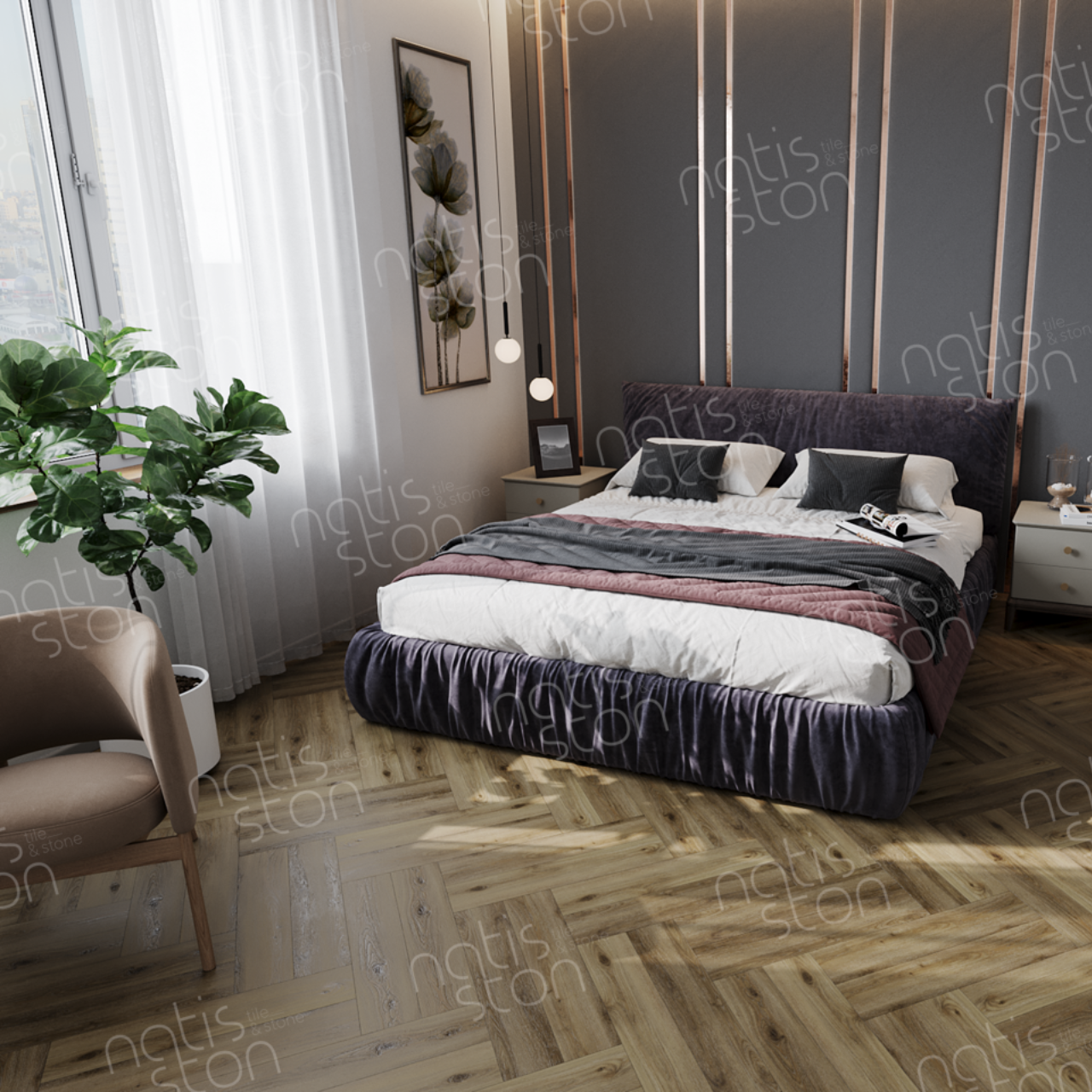 Кварцвинил NatisSton Rubis 5003-01 Kvitegga