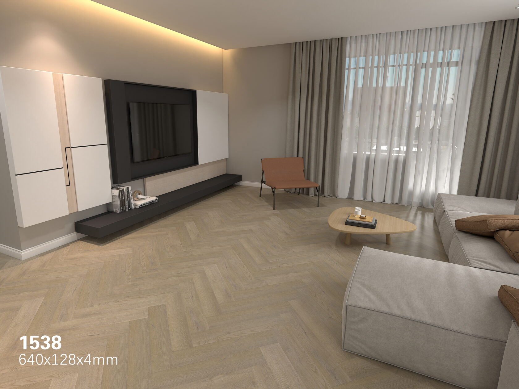 Кварцвинил Floorwood SPC Authentic 1538 Золотой закат