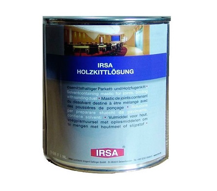 Шпатлевка IRSA Holzkittlosung Раствор для шпатлевки на растворителях 3л.