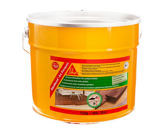 Клей паркетный однокомпонентный эластичный Sika Bond-54 Parquet 13кг