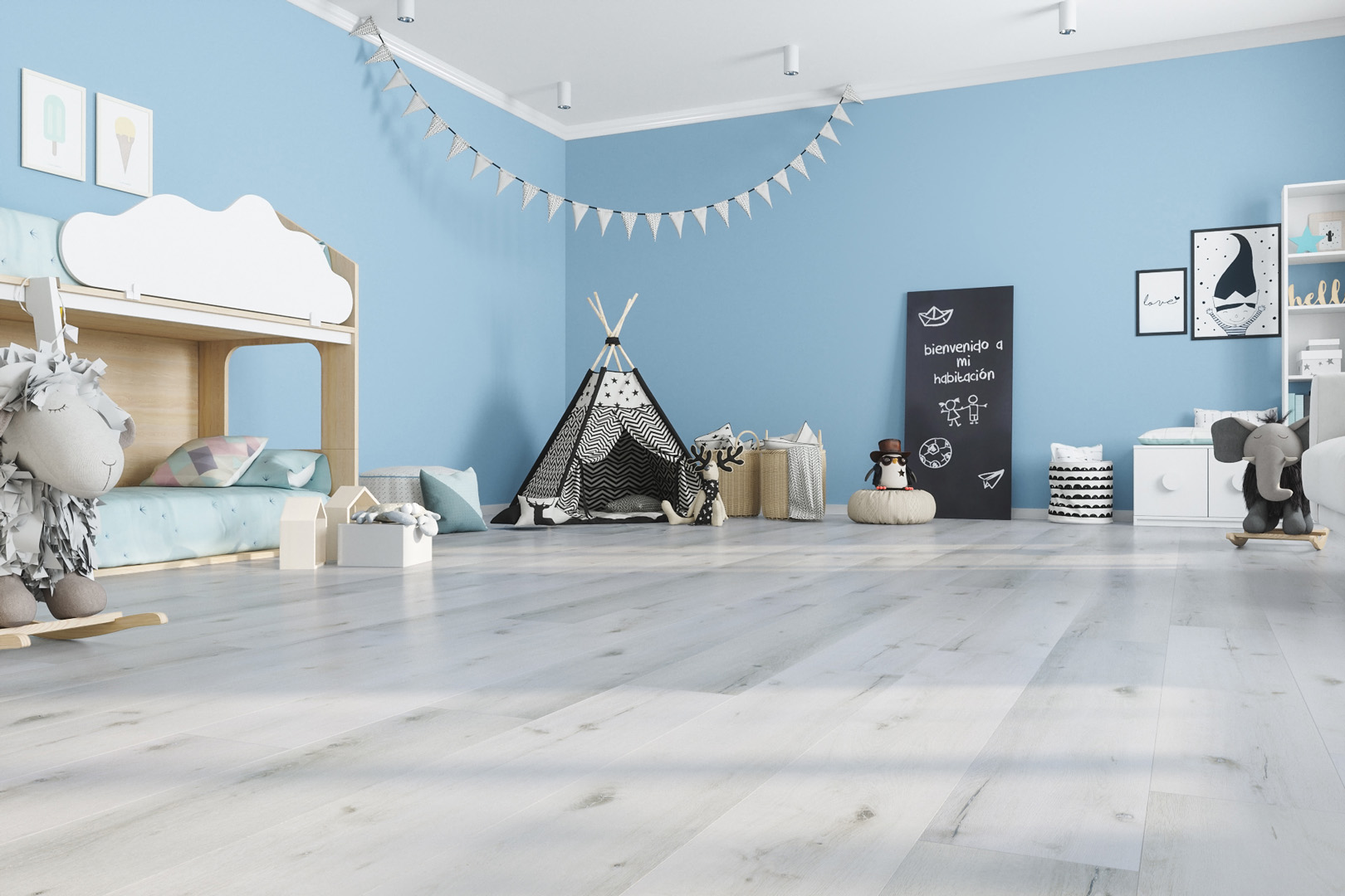Кварцвинил Fargo Comfort XXL DL1601 Дуб Снежный градиент