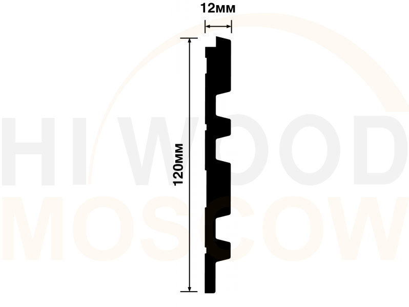 Декоративная панель HIWOOD  LV122 W50