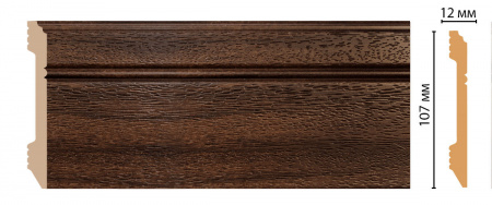 Плинтус напольный Decomaster D105-433 ДМ 107х12х2400 мм