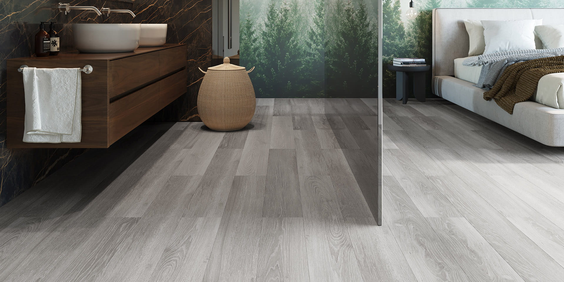 Кварцвинил Invictus Maximus Click Plank French Oak - Storm