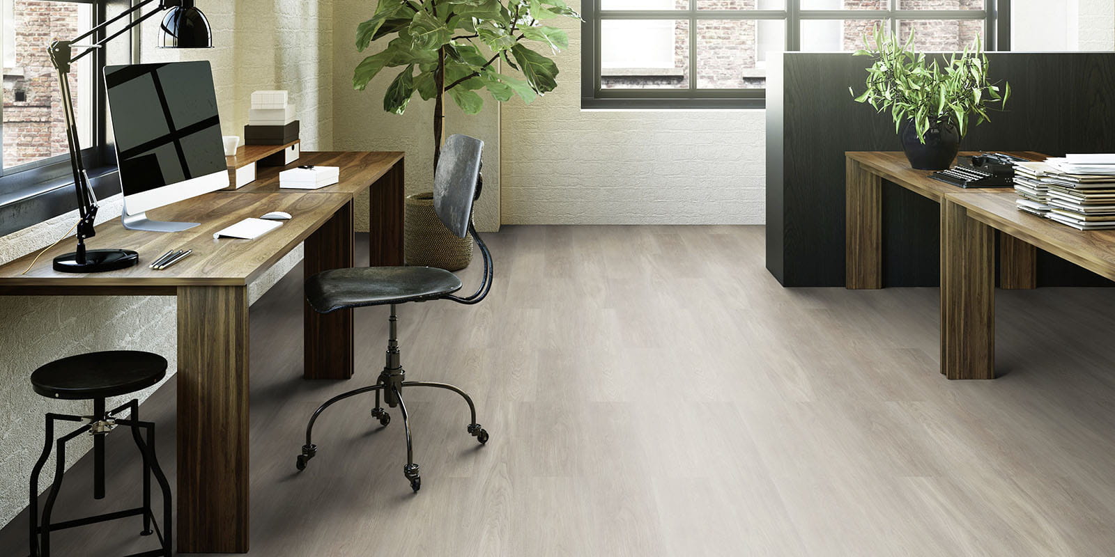 Кварцвинил Invictus Maximus Click Plank New England Oak - Misty