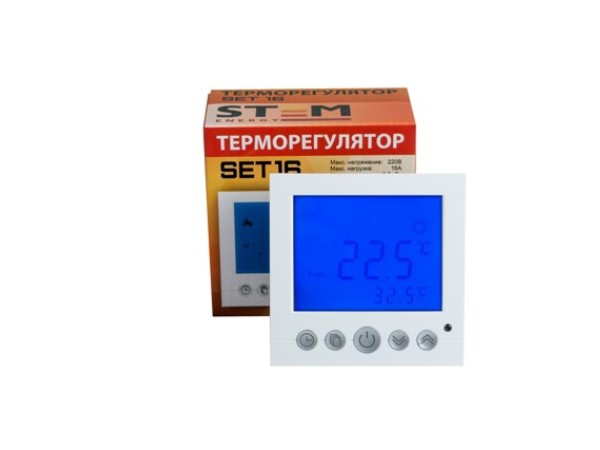 Терморегулятор Stem Energy SET-16 с датчиком пола и воздуха
