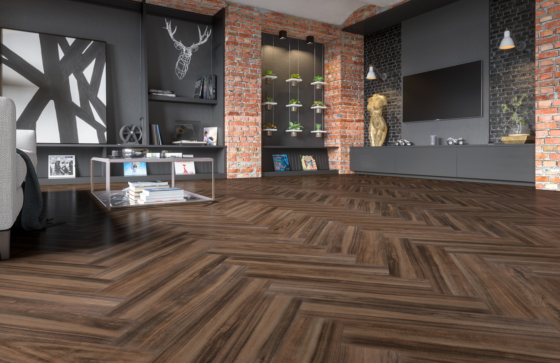 Кварцвинил Fargo Parquet 33-64W929 Дуб Сиена