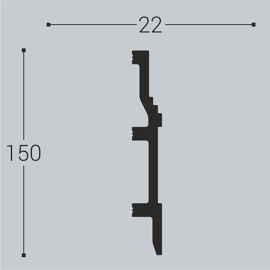 Плинтус напольный Bello Deco П8 150х22х2000 мм