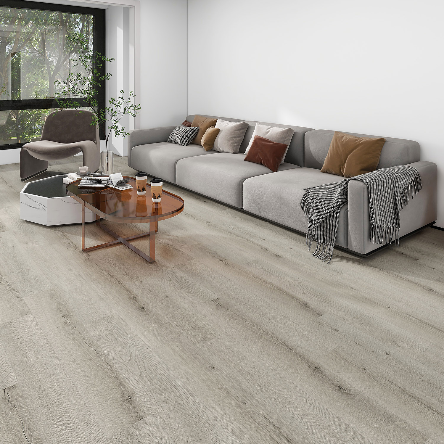 Кварцвинил Floorwood SPC Synchro 6411 Дуб Руми