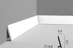 Плинтус напольный для скрытого освещения Orac Decor SX 179 97х29х2000 мм