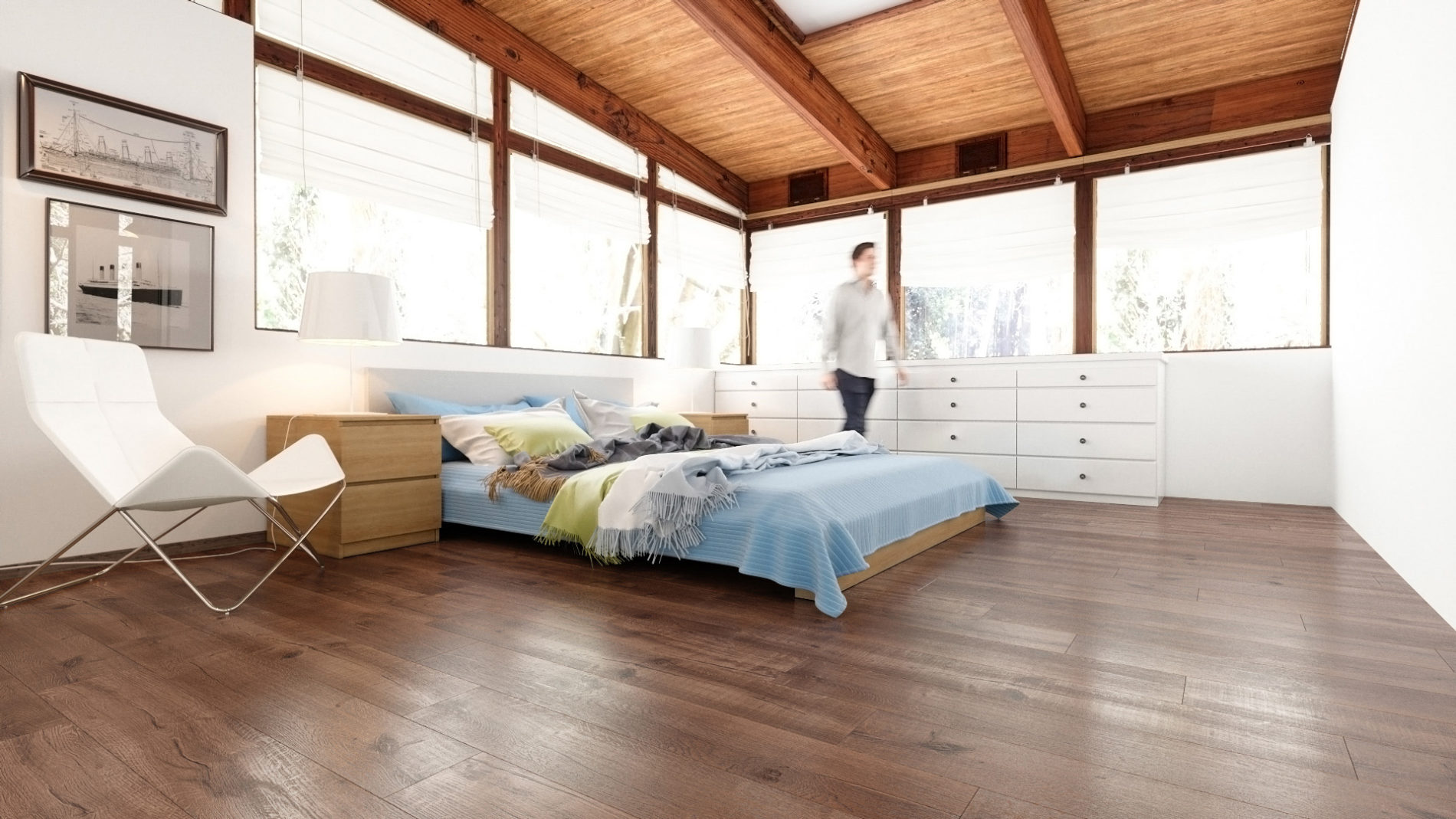 Кварцвинил Fargo Comfort 81996-6 Дуб Южная Ночь градиент