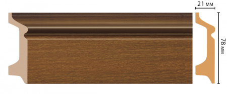 Плинтус напольный Decomaster D122-85 ДМ 78х21х2400 мм