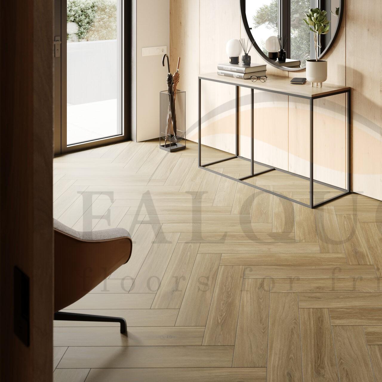 Кварцвинил The Floor Herringbone P6003 Calm Oak HB