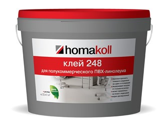 Клей для полукоммерческого линолеума Homakoll 248 4 кг.