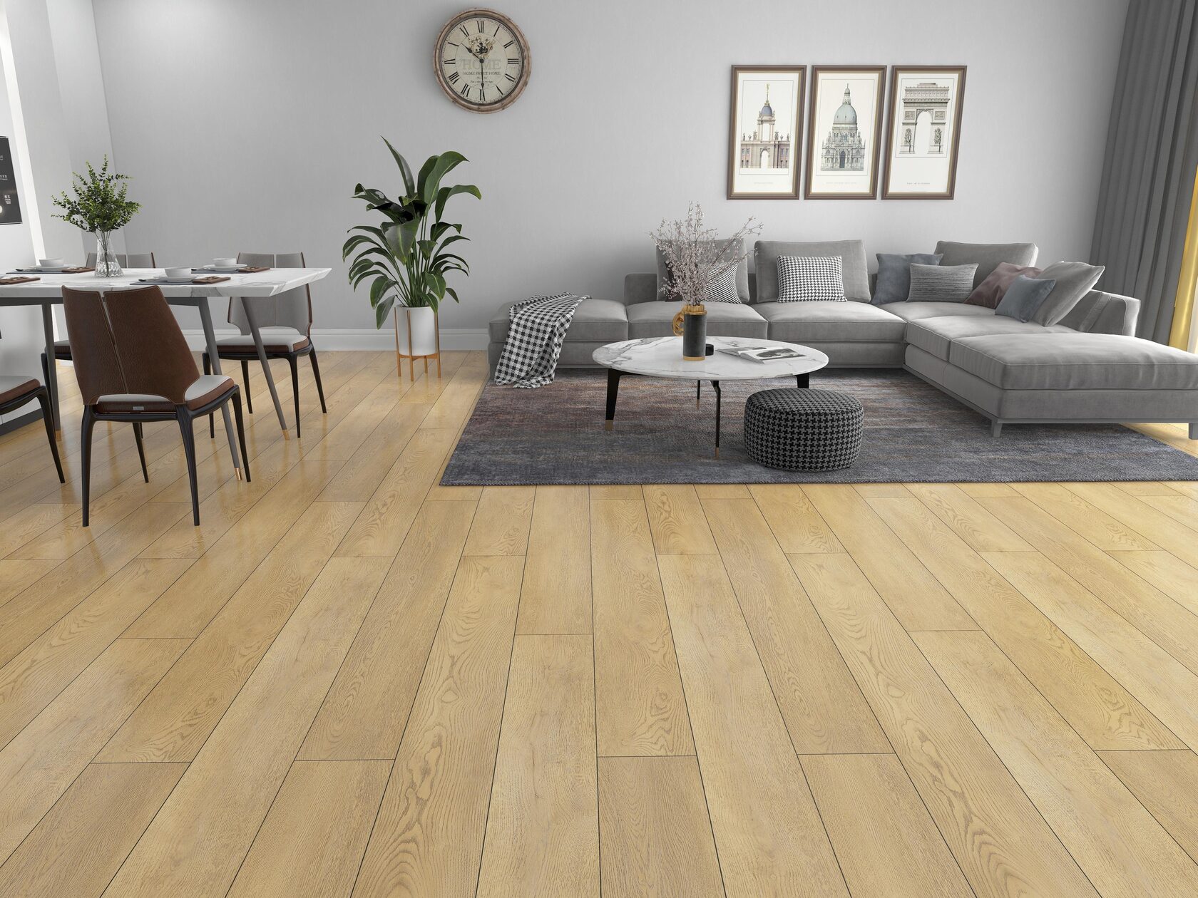 Кварцвинил Floorwood SPC Quantum 8604 Дуб Вильсон