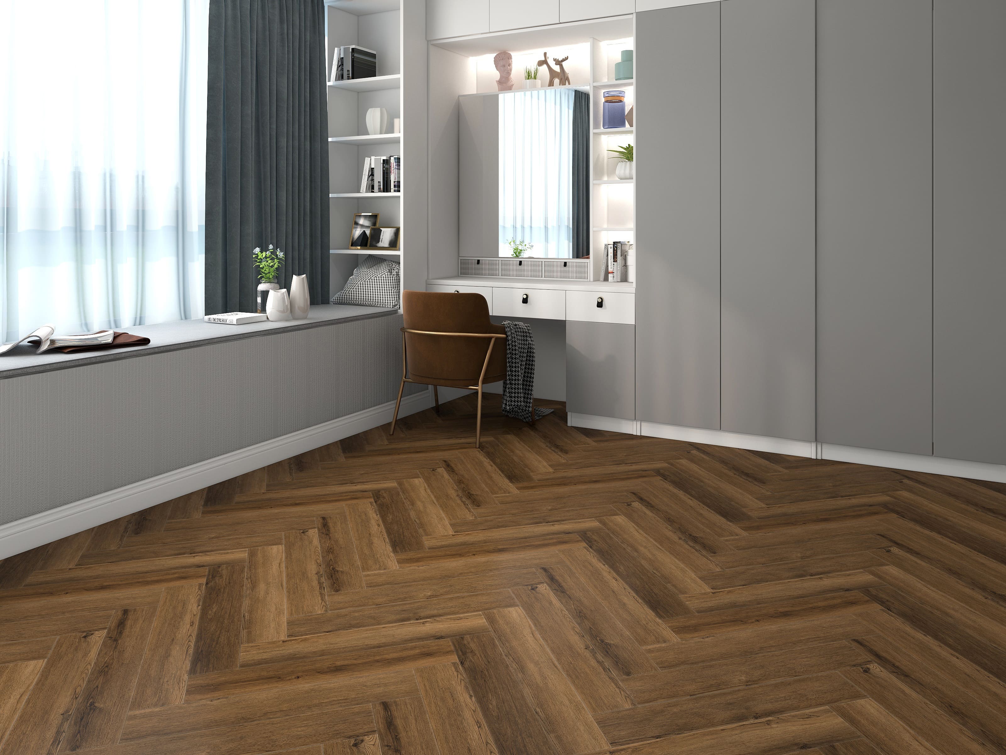 Кварцвинил Hoi Flooring Shanghai 60163SH Пуэр