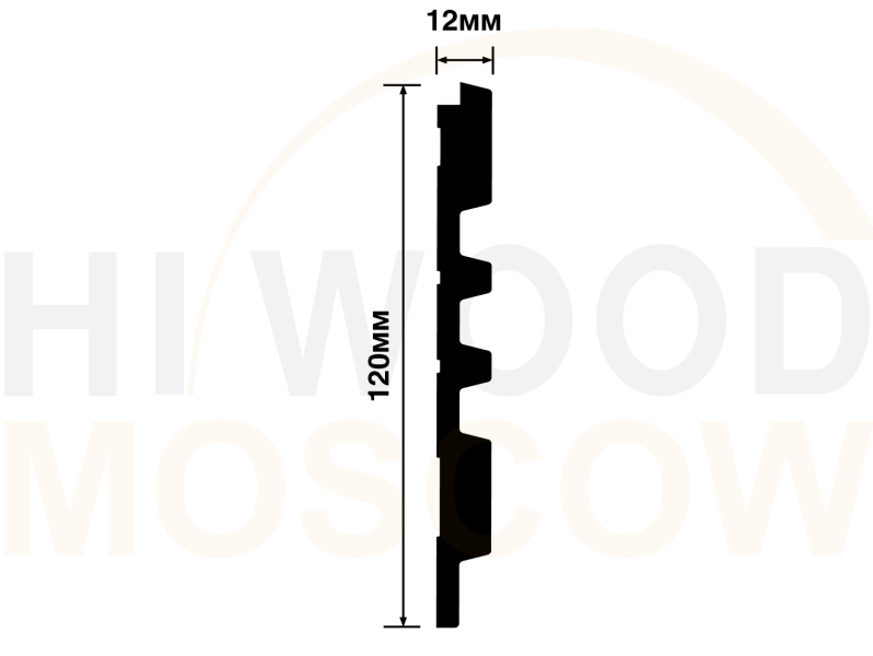 Декоративная панель HIWOOD  LV121 W50