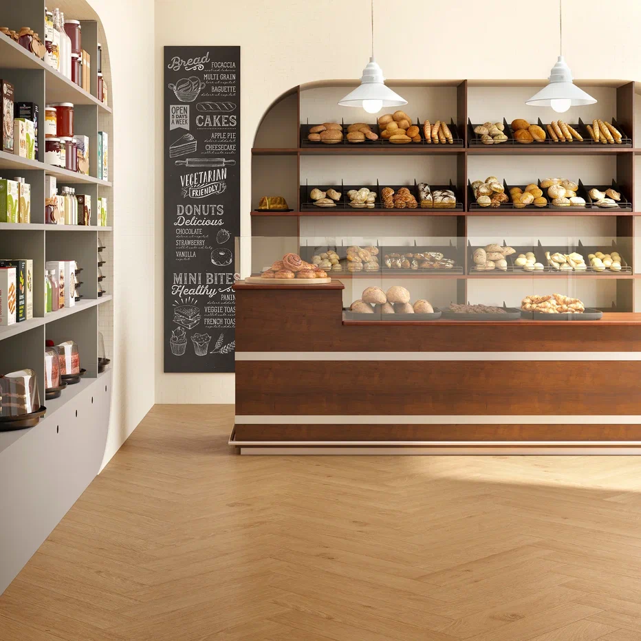 Кварцвинил Invictus Maximus Dryback Parquet Highland Oak - Classic