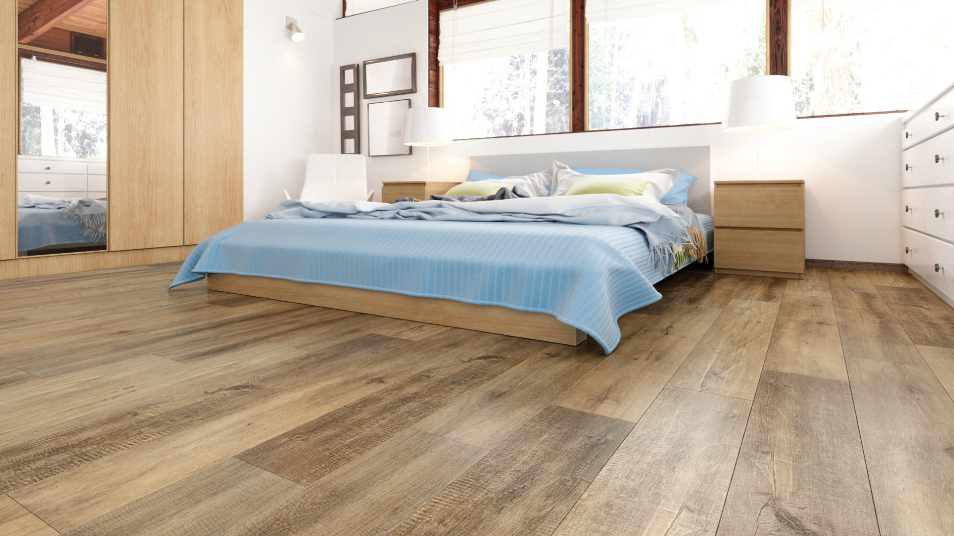 Кварцвинил Fargo Comfort VL 88041-001  Дуб Медовый градиент