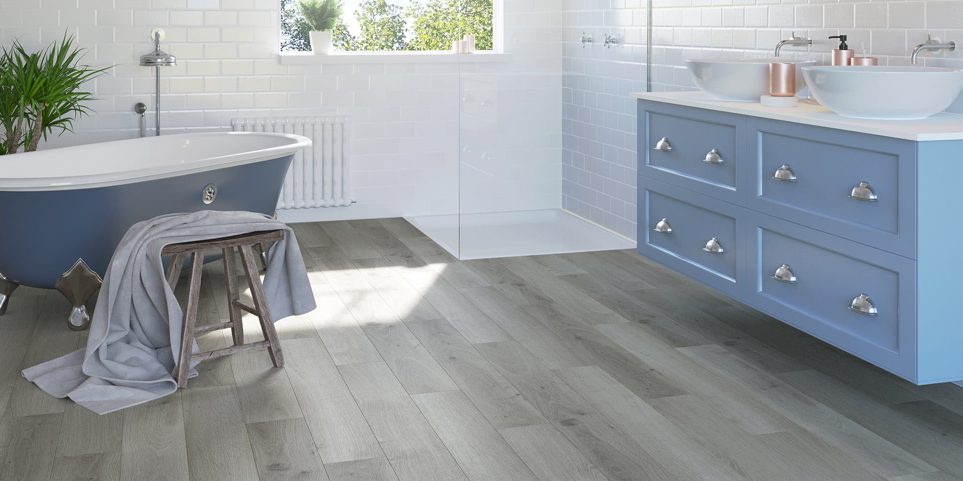Кварцвинил Invictus Maximus Click Plank Highland Oak - Frosted