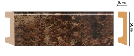 Плинтус напольный Decomaster D234-713 ДМ 58х16х2400 мм