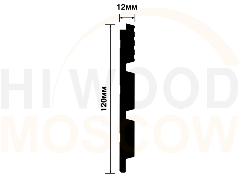 Декоративная панель HIWOOD  LV124 W36