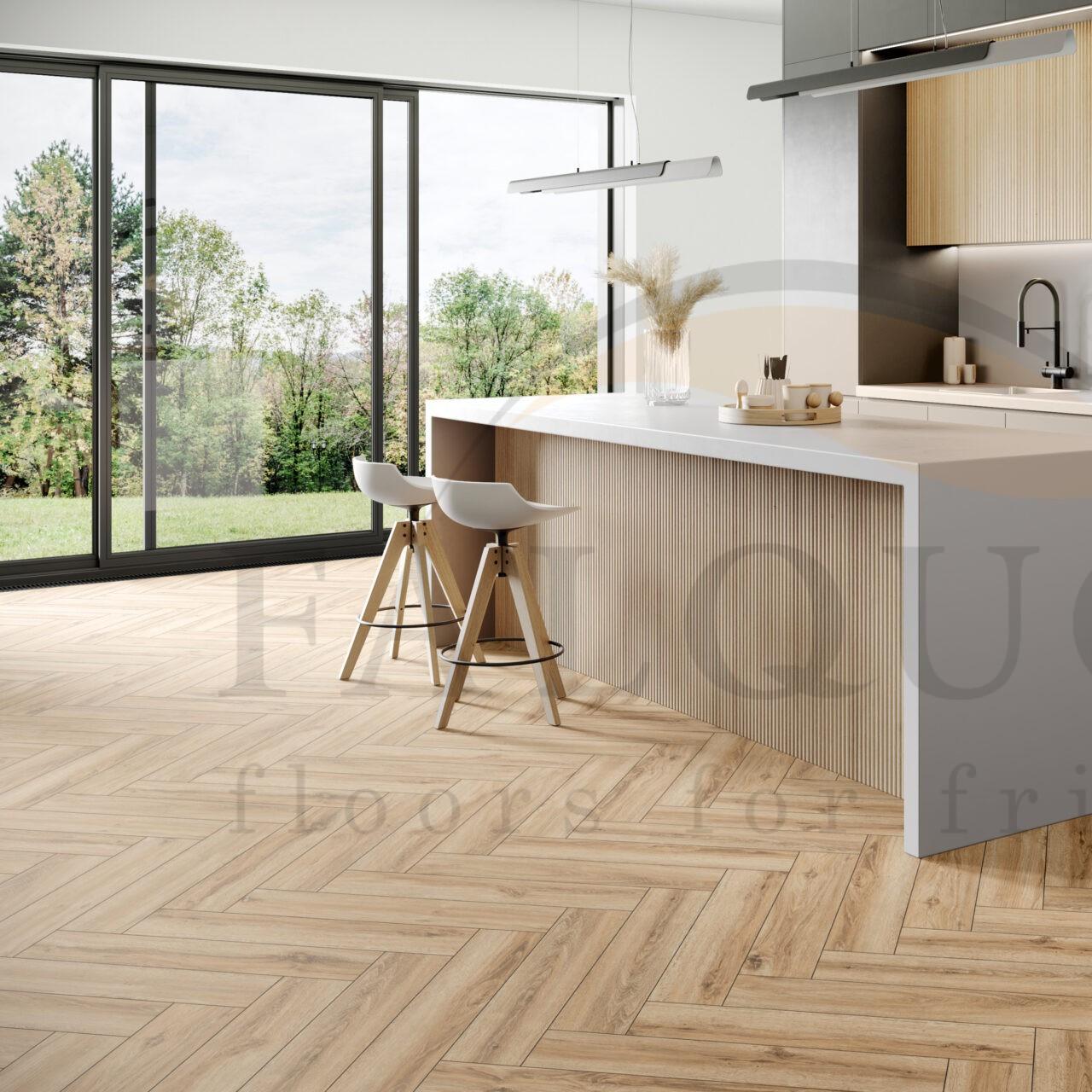 Кварцвинил The Floor Herringbone P1003 Vail Oak HB