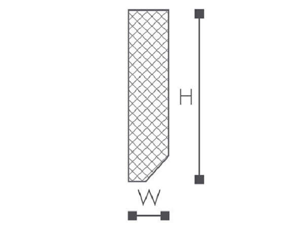 Плинтус напольный NMC Wallstyl FT2 58х13х2000 мм