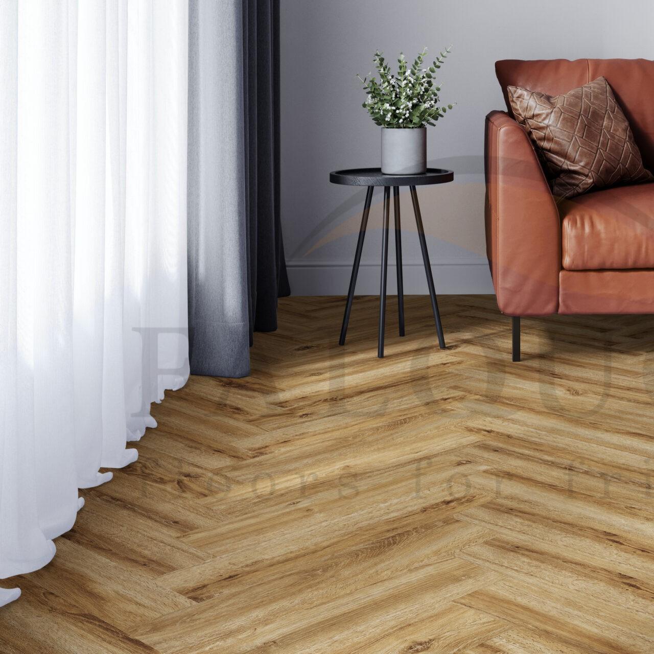Кварцвинил The Floor Herringbone P1004 Riley Oak HB