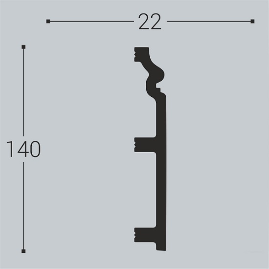 Плинтус напольный Bello Deco П9 140х22х2000 мм
