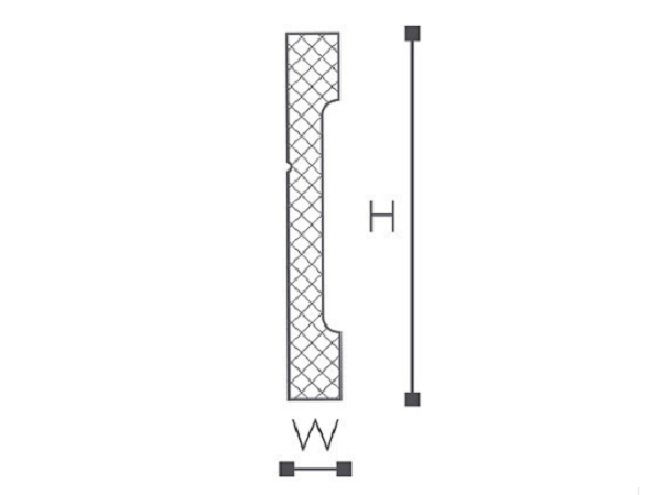 Плинтус напольный NMC Wallstyl FD2 110х15х2000 мм