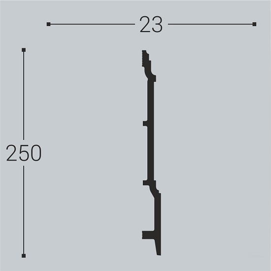 Плинтус напольный Bello Deco П17 250х23х2000 мм