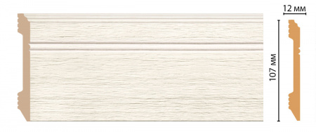 Плинтус напольный Decomaster D105-70ДМ 107х12х2400 мм