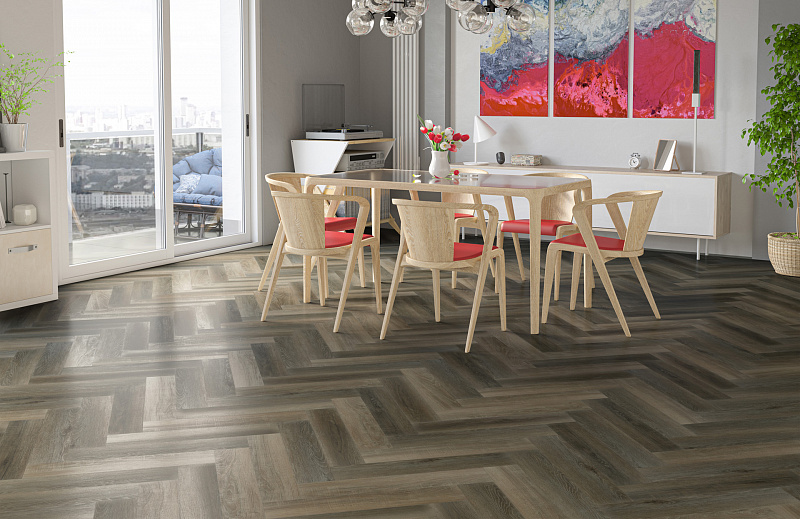 Кварцвинил Fargo Parquet 33-62W921 Дуб Кальвадос градиент