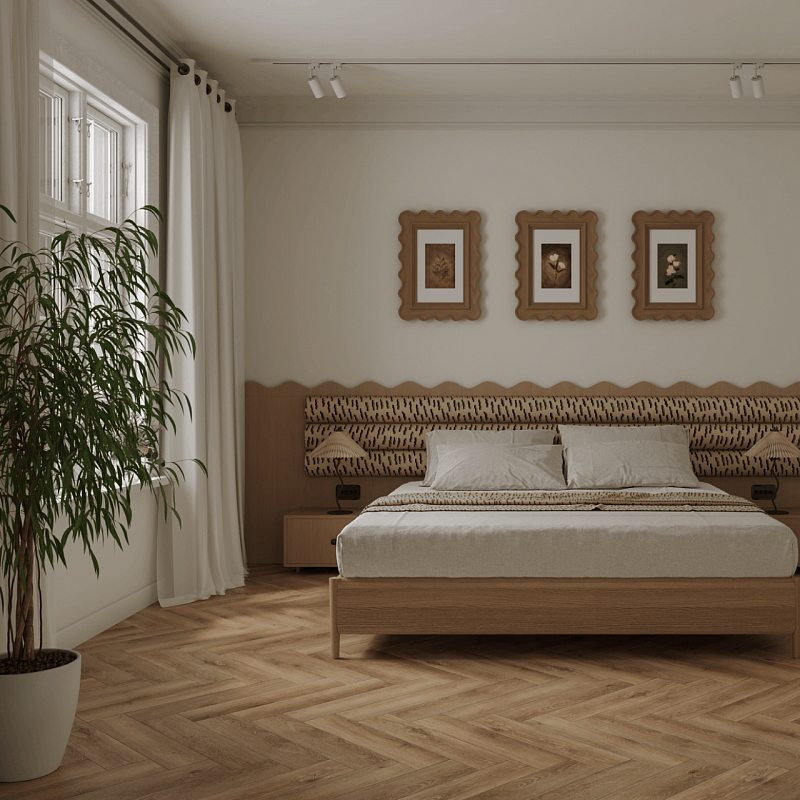 Кварцвинил Ensten Valland Parquet ECO 103-22 Зебрано